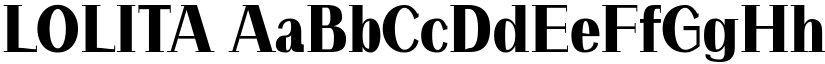 LOLITA font