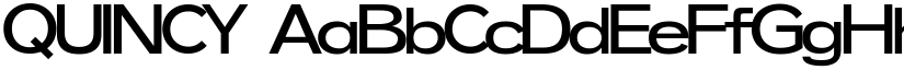QUINCY font
