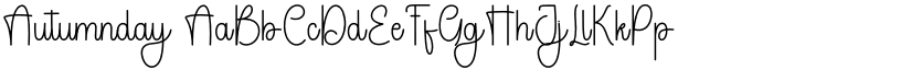 Autumnday font