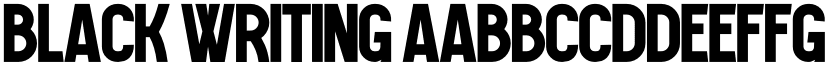 Black Writing font download