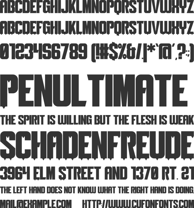 Spooky Ghost font preview