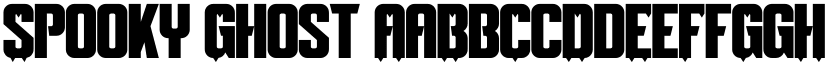 Spooky Ghost font