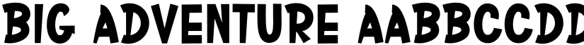 Big Adventure font
