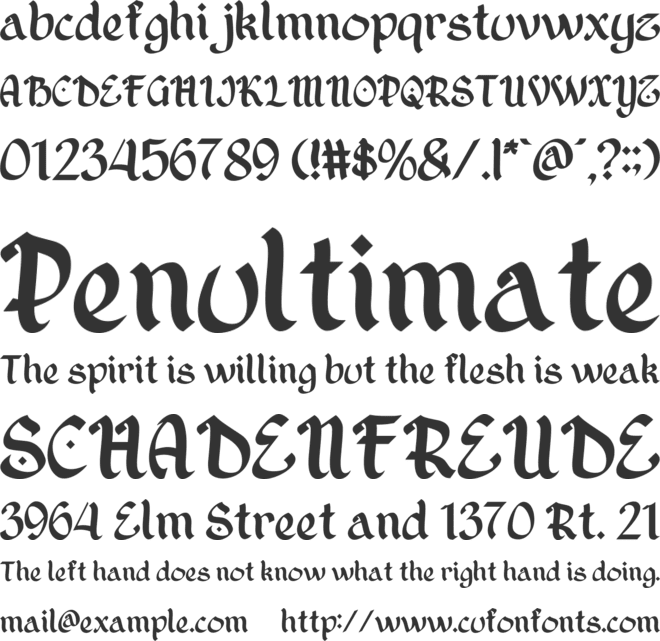 Selamat Raya font preview