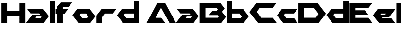 Halford font