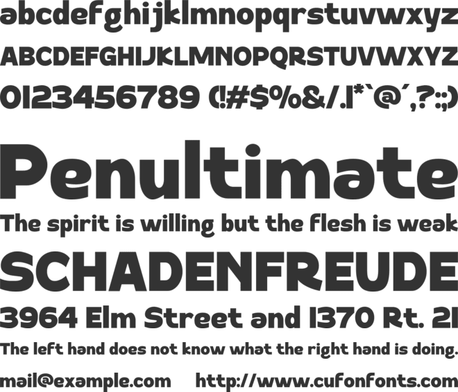 Sokochi font preview