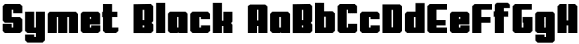 Symet Black font