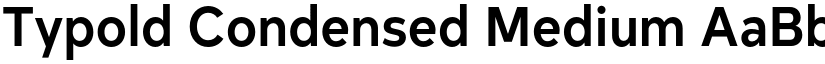 Typold Condensed Medium font