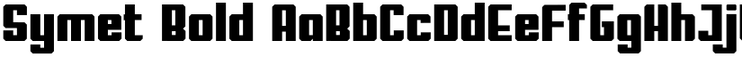 Symet Bold font