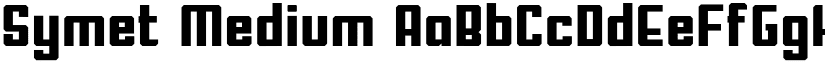 Symet Medium font