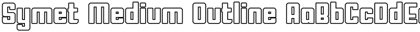 Symet Medium Outline font