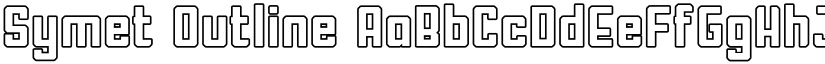 Symet Outline font