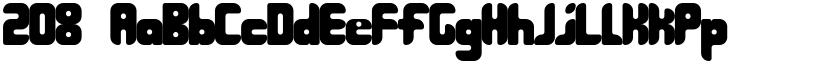 208 font