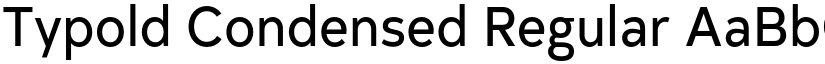 Typold Condensed Regular font