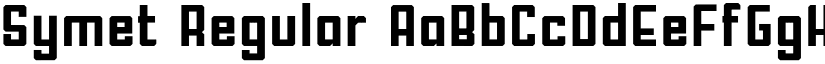 Symet Regular font