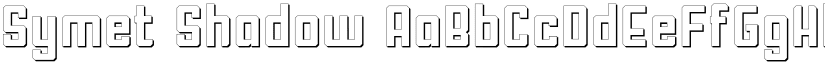 Symet Shadow font