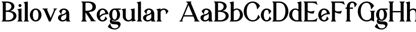 Bilova font download