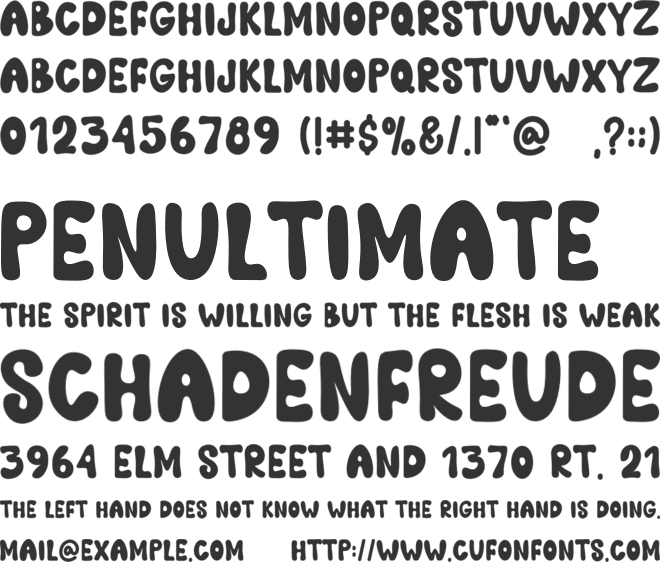 Sweety Valentine font preview