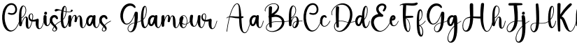Christmas Glamour font download