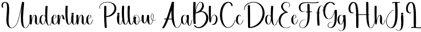 Underline Pillow font
