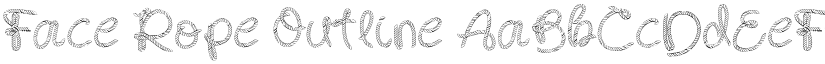 Face Rope Outline font