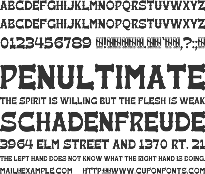 Sonarise la Fiesta font preview