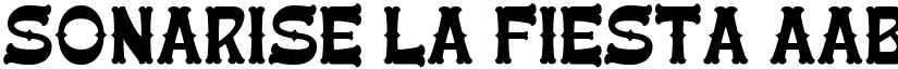 Sonarise la Fiesta font