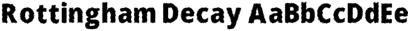 Rottingham Decay font