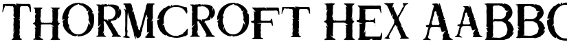 Thormcroft Hex font download
