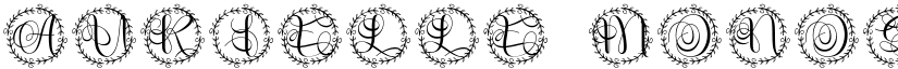 Aurielle Monogram font