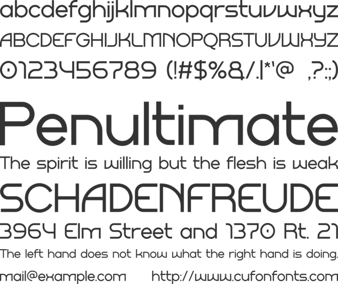Givluf font preview
