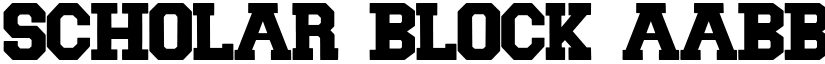 Scholar Block font download
