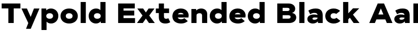 Typold Extended Black font