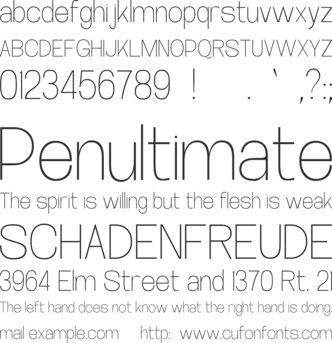 Archa Manic font preview