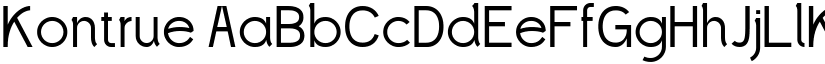 Kontrue font
