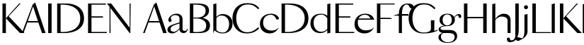 KAIDEN font download