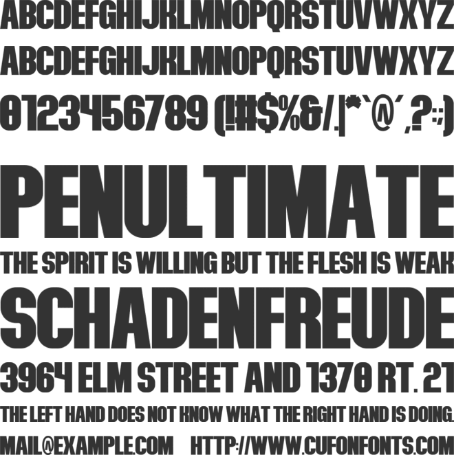 Candy Hunter font preview