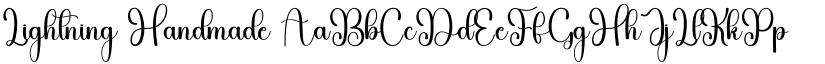 Lightning Handmade font