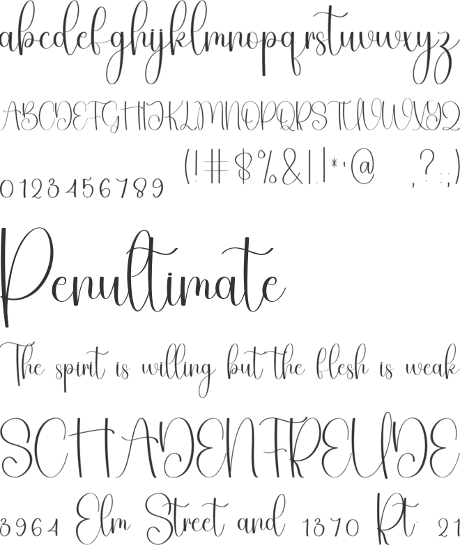 Marsmellow font preview