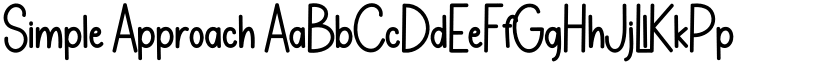 Simple Approach font download