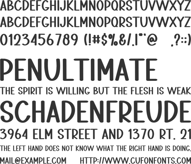Reinder Christmas font preview