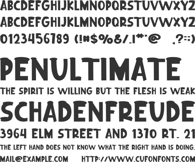 Winter Boom font preview