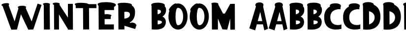 Winter Boom font