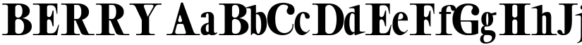 BERRY font