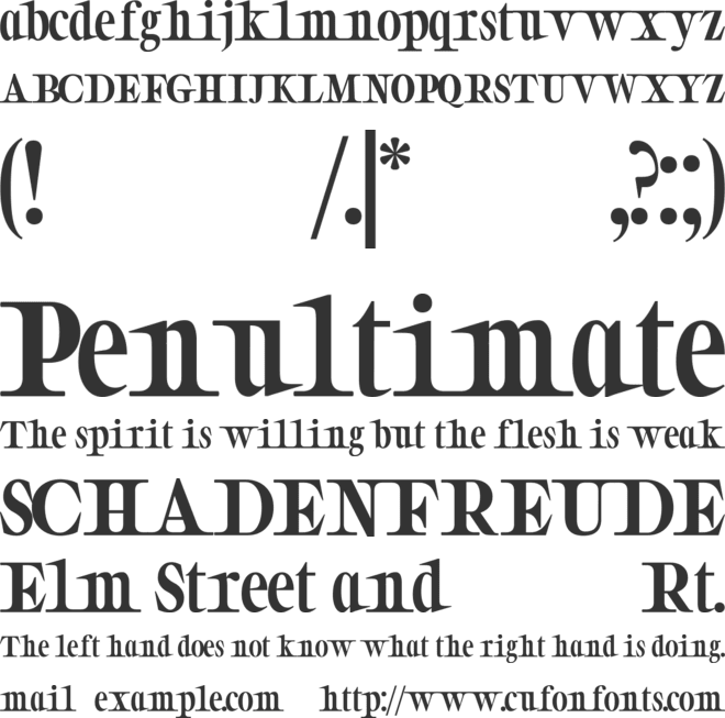 KEITH PRO font preview