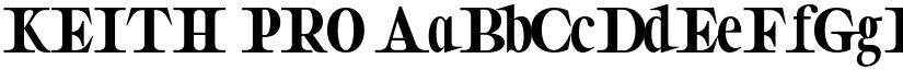 KEITH PRO font