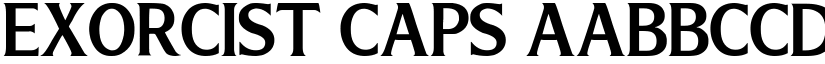 Exorcist Caps font download