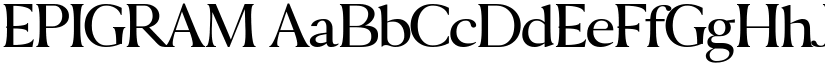 EPIGRAM font