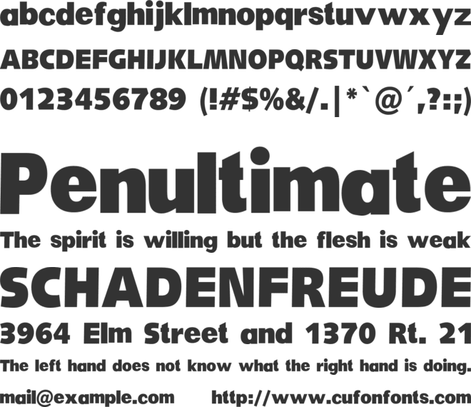 Redebugged font preview