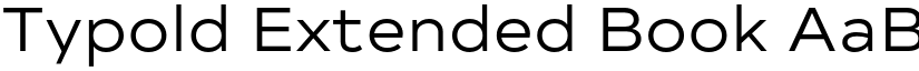 Typold Extended Book font
